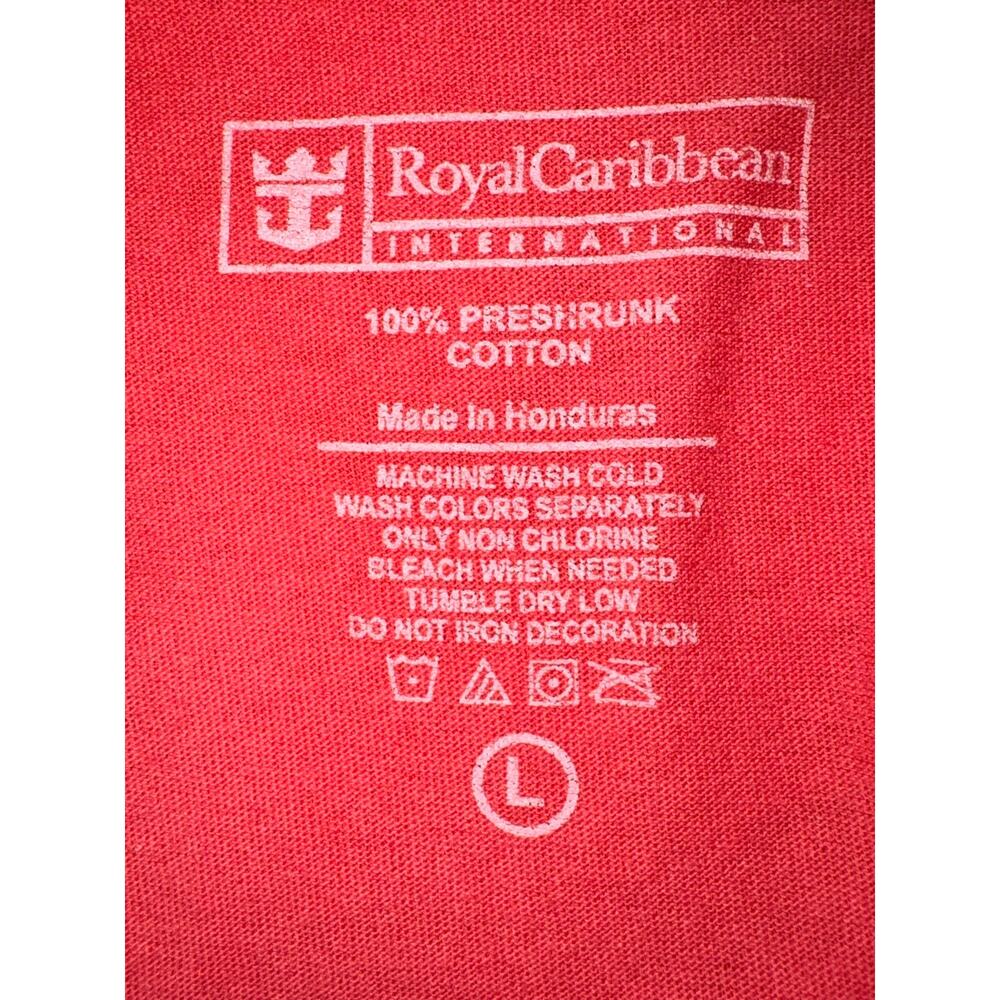 Royal Caribbean Women's Island Sun & Beach Flamingo Pink T-Shirt, Size Large - Picture 5 of 5